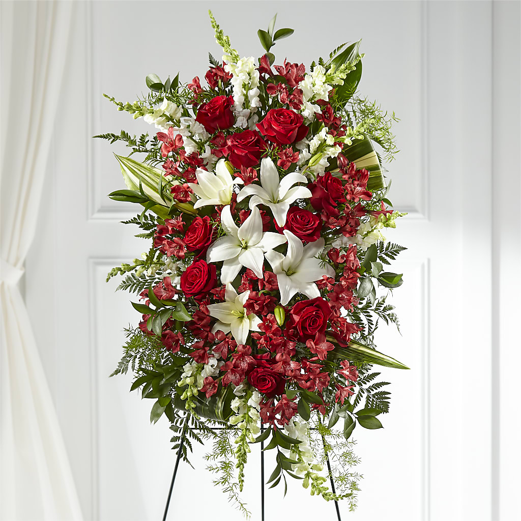 Everlasting Memory Standing Spray –  Black Orchid Florist, Santa Ana CA