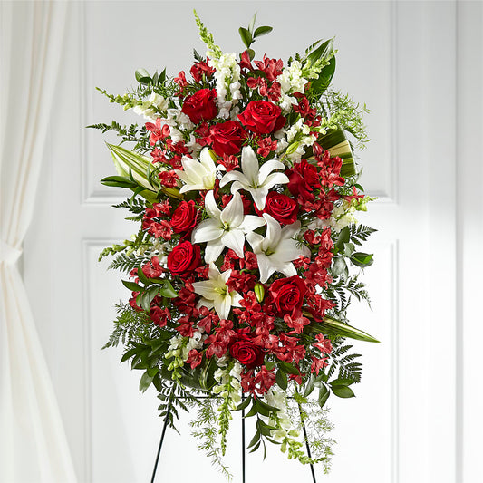Everlasting Memory Standing Spray –  Black Orchid Florist, Santa Ana CA