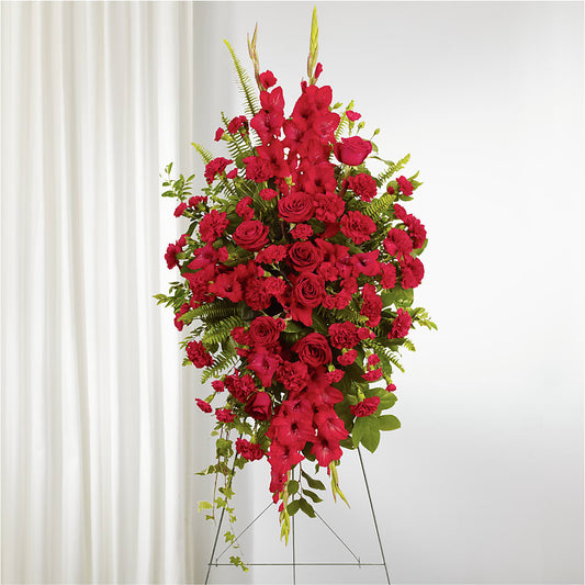 From the Heart Standing Spray –  Black Orchid Florist, Santa Ana CA