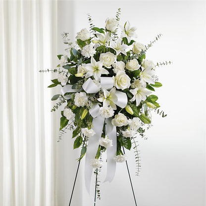 With Care Standing Spray –  Black Orchid Florist, Santa Ana CA