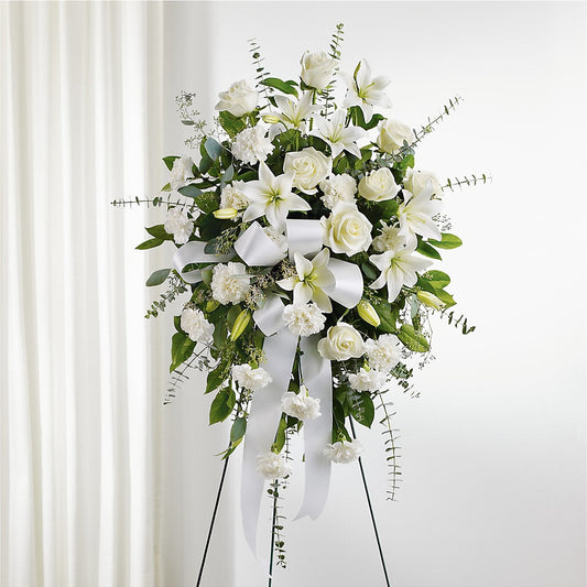 With Care Standing Spray –  Black Orchid Florist, Santa Ana CA