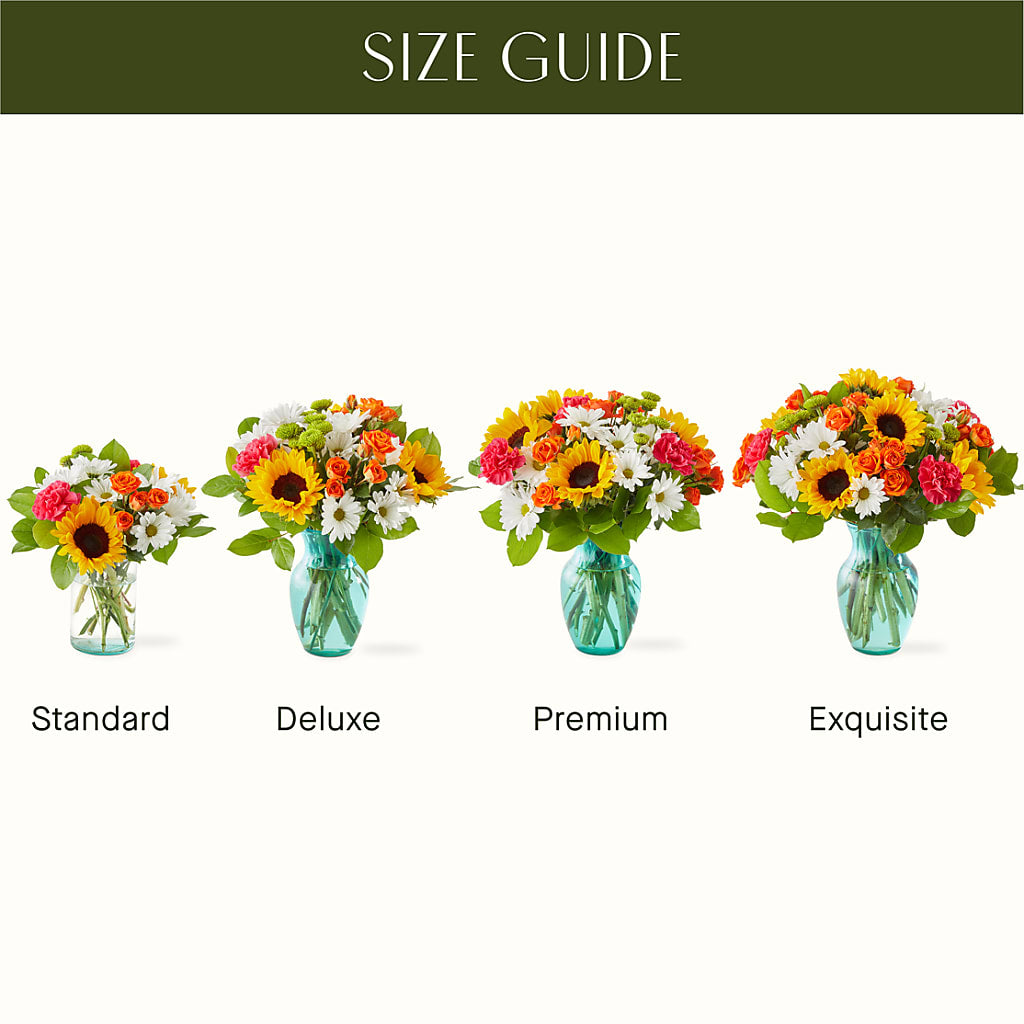 Sun-drenched Blooms Bouquet –  Black Orchid Florist, Santa Ana CA