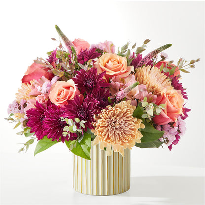 Berry Cobbler Bouquet with Ivory Vase –  Black Orchid Florist, Santa Ana CA