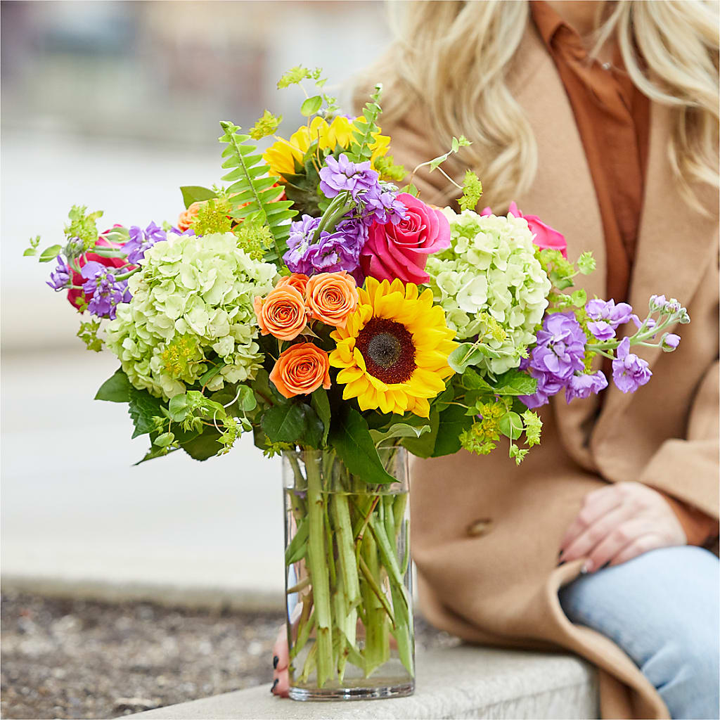 Vibrant Greetings Bouquet –  Black Orchid Florist, Santa Ana CA