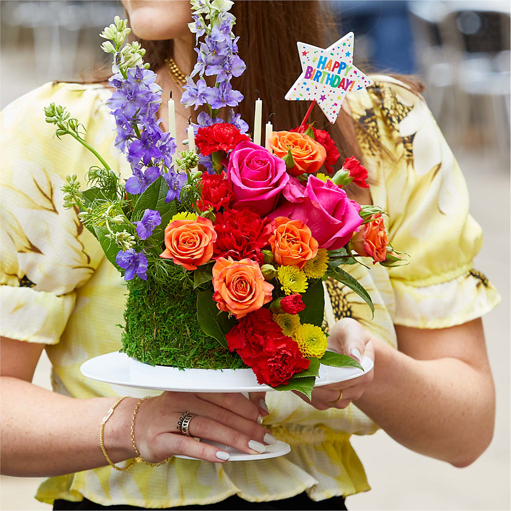 Best Year Yet Floral Cake –  Black Orchid Florist, Santa Ana CA