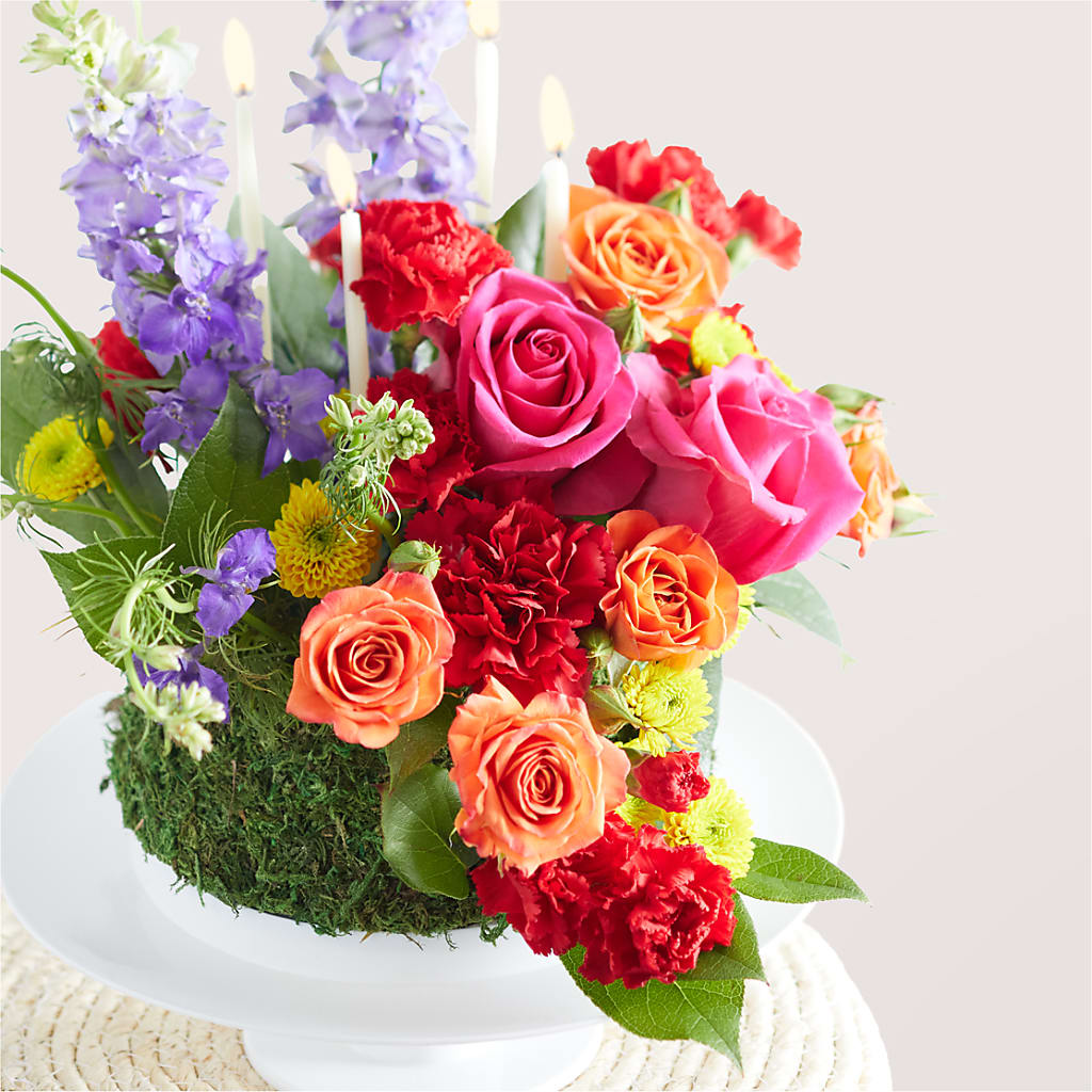 Best Year Yet Floral Cake –  Black Orchid Florist, Santa Ana CA