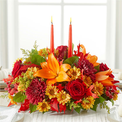Autumn's Embrace Centerpiece –  Black Orchid Florist, Santa Ana CA