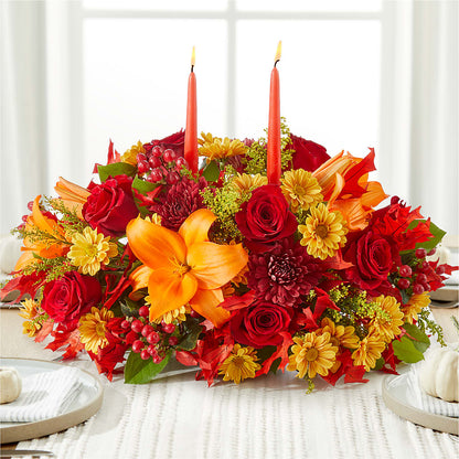 Autumn's Embrace Centerpiece –  Black Orchid Florist, Santa Ana CA