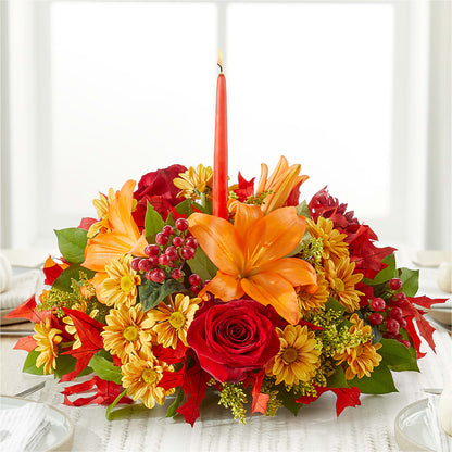 Autumn's Embrace Centerpiece –  Black Orchid Florist, Santa Ana CA
