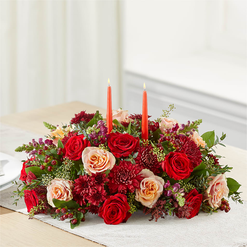 Most Thankful Centerpiece –  Black Orchid Florist, Santa Ana CA