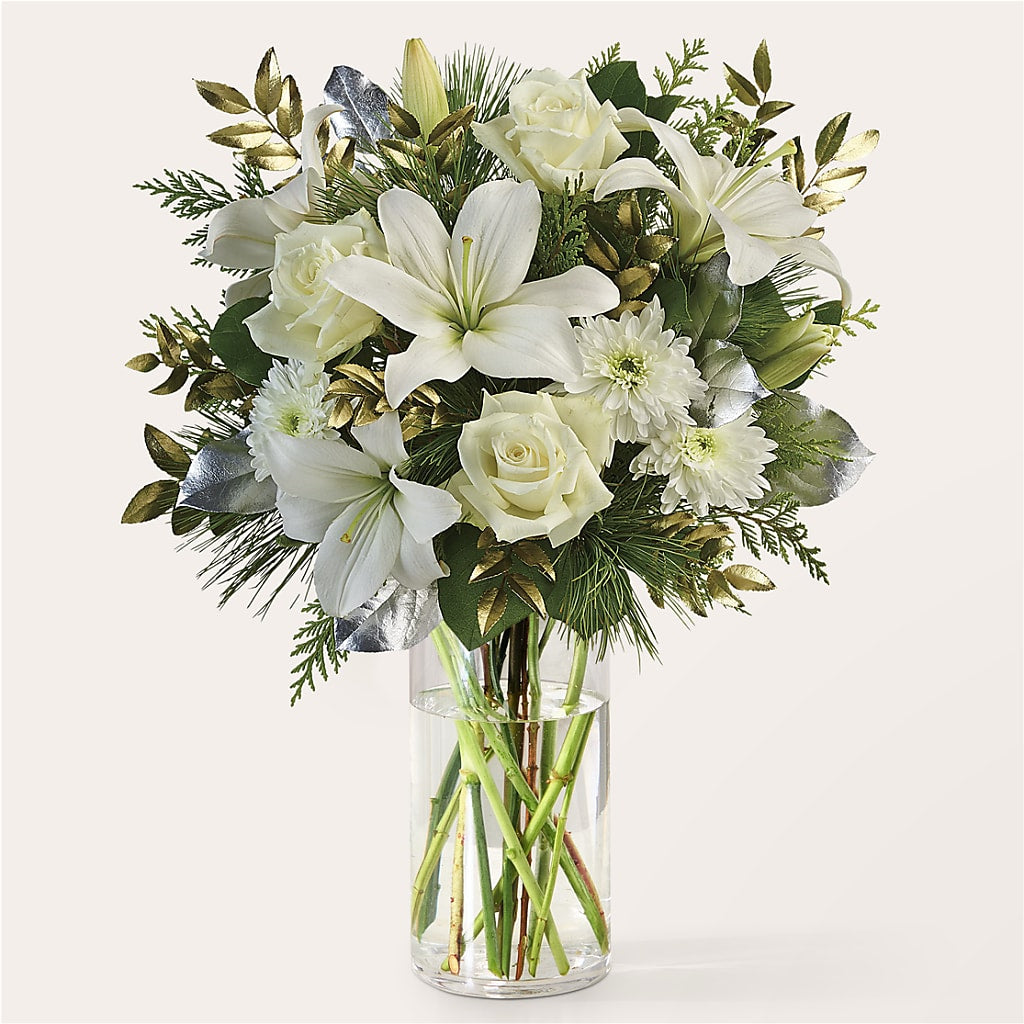 Wintry Mix Bouquet –  Black Orchid Florist, Santa Ana CA