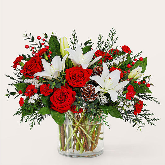 Best in Snow Bouquet –  Black Orchid Florist, Santa Ana CA