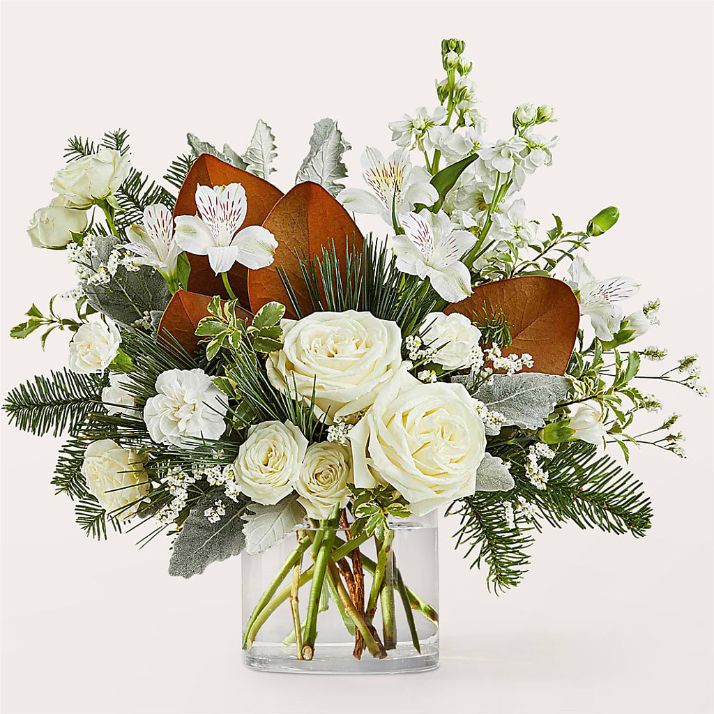 Fresh Snowfall Bouquet –  Black Orchid Florist, Santa Ana CA