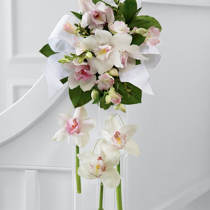 Perfect Entrance Pew Arrangement –  Black Orchid Florist, Santa Ana CA