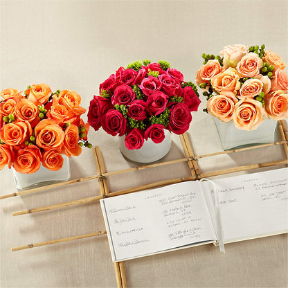 Dawn Rose Centerpiece –  Black Orchid Florist, Santa Ana CA